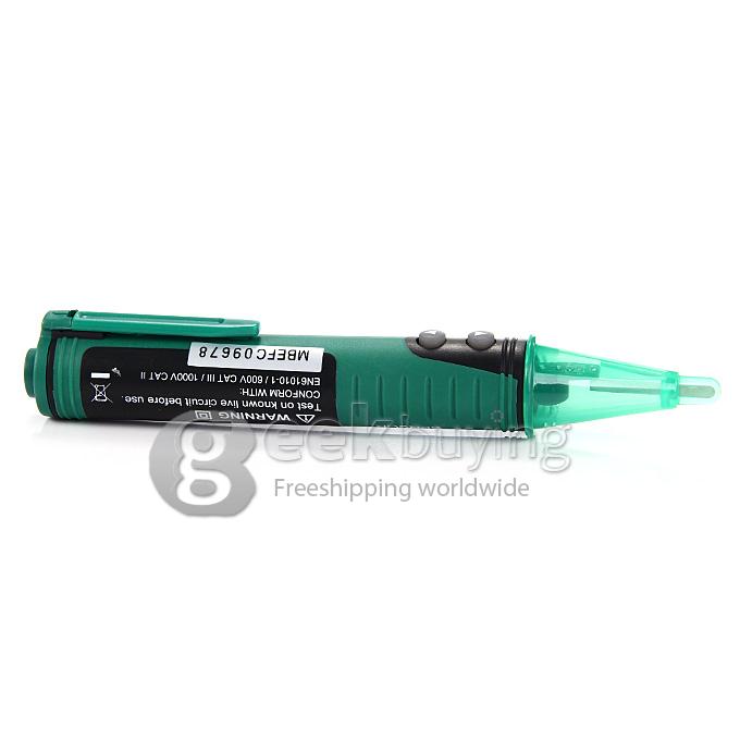 Mastech MS8902B Non-contact 20V-600V Professional AC Voltage Detector and Metal Detector Tester Meter -Green
