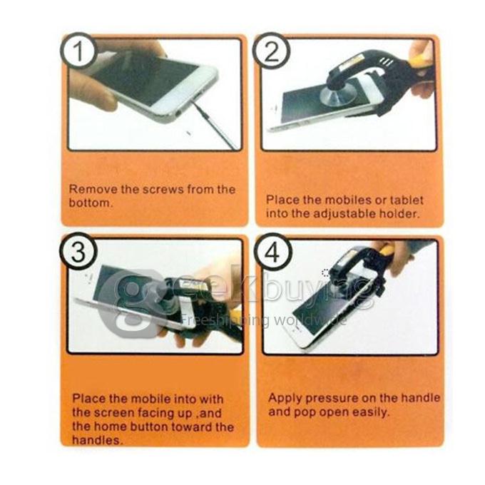 LCD Screen Suction Opening Plier Cell Phone Repair Tools for iPhone Smartphone Tablet