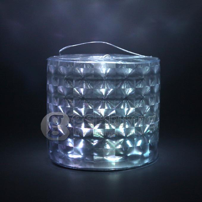 RC01 6W Color Changing Inflatable 10 LED Solar Lantern / Camping Light / Garden Lamp RGB with Remote Control