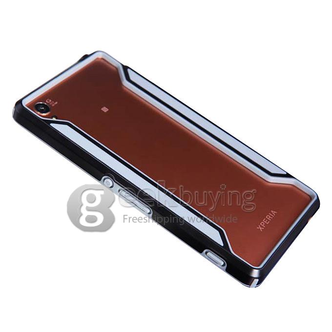 Nillkin Frame Series Protective Cover Shell Bumper PC+TPU Case for SONY Xperia Z3/L55 - Black