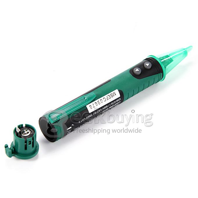 Mastech MS8902B Non-contact 20V-600V Professional AC Voltage Detector and Metal Detector Tester Meter -Green