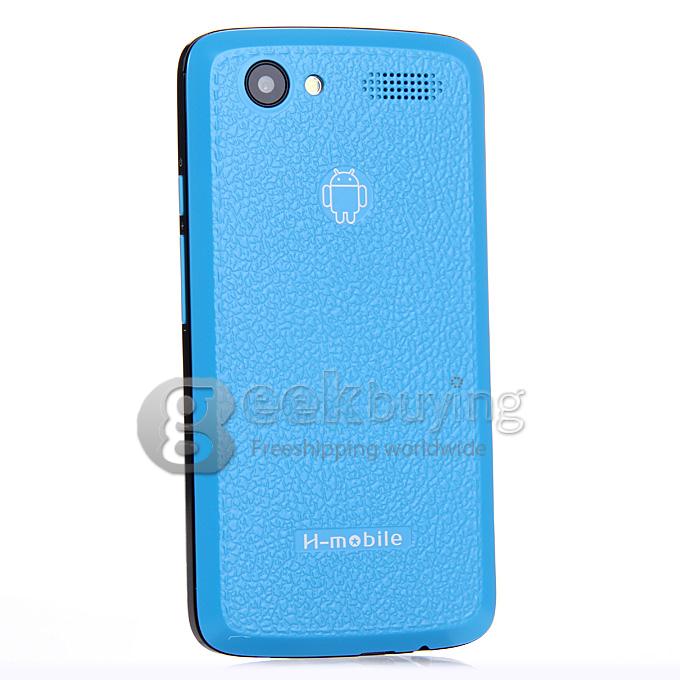 H-mobile F5 4.0 Inch Android 4.2 OS Cell Phone MTK6572 Dual Core 1.0GHz Smartphone 2.0MP Bluetooth WIFI - Blue