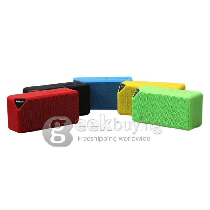 Mini X3 Bluetooth Wireless Speaker Handsfree TF FM Radio Built in Mic Subwoofer with Detachable Battery - Black
