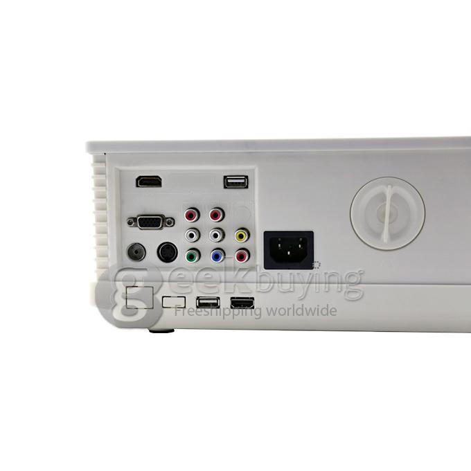 ProHome PH580S LED Projector Multimedia HD 1080P 1280*800 3200 Lumens HDMI USB VGA for Smartphone Home Theater White