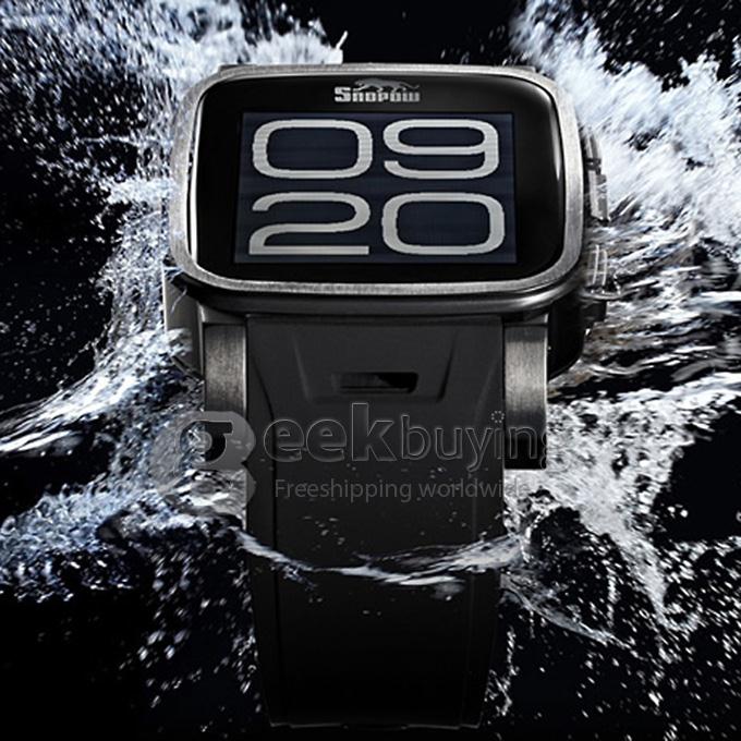 Snopow W1 Smart Watch Phone Bluetooth Watch IP68 1.6 inch 3.0MP Camera SIM Card Anti-lost Pedometer - Black