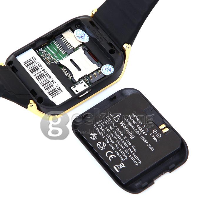 ZGPAX S29 Smart Watch Phone Bluetooth Watch Quad Band 1.54 Inch FM 1.3MP Camera Multi-language - Golden