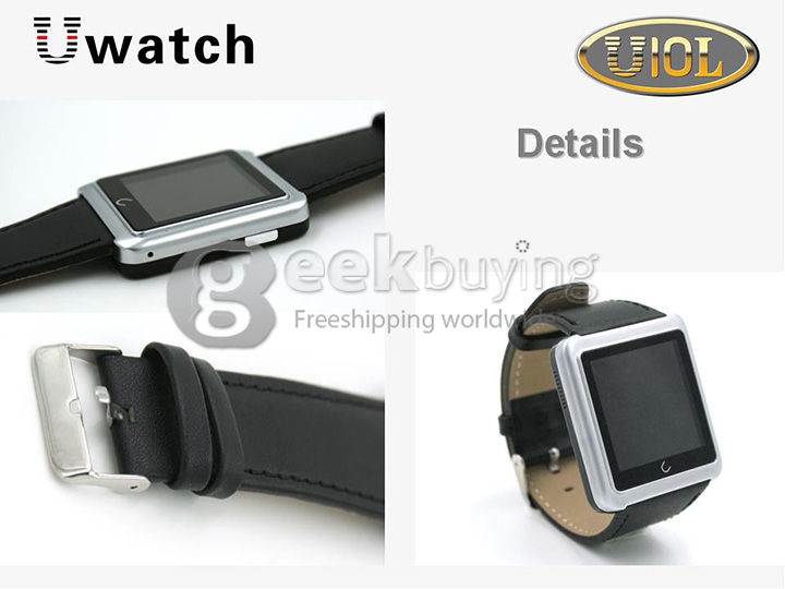 U10L U Watch Normal Waterproof Anti-lost Bluetooth Smart Dial Bracelet Watch for iPhone Samsung Android Phone - Silver