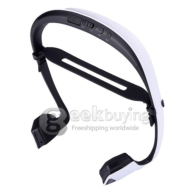 Digicare DO Bone Conduction Headphone Ear Hook Wireless Bluetooth Earphone with NFC and Speaker Connection Call Function - White