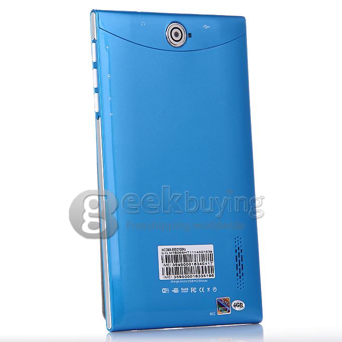 F733-3G 7 Inch 3G Phone Call Tablet PC Android 4.2 MTK6572 1024*600 Pixels Capacitive Screen BT - Blue