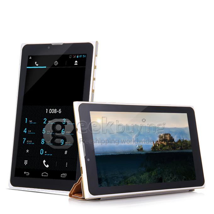 F733-3G 7 Inch 3G Phone Call Tablet PC Android 4.2 MTK6572 1024*600 Pixels Capacitive Screen BT - Gold