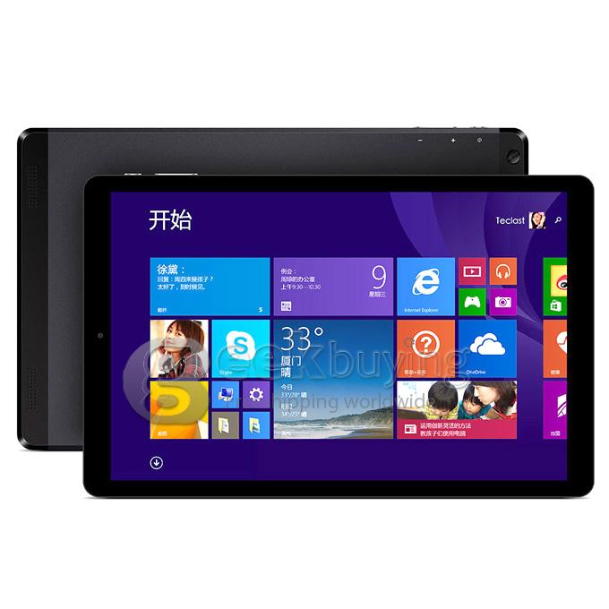 Teclast X10HD 3G Dual OS Android 4.4 & Win8.1 Tablet PC 3G/2G Intel Z3736F Quad Core 2.16GHz 10.1 Inch 2048*1536 IPS Bluetooth GPS HDMI WiFi - Black