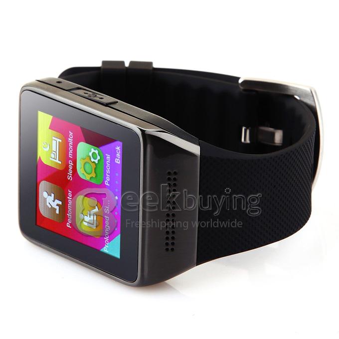Atongm W008 Smart Watch Phone Bluetooth Watch 1.54 Inch Pedometer Anti-lost SIM Card Slot Sync Smart Devices - Black