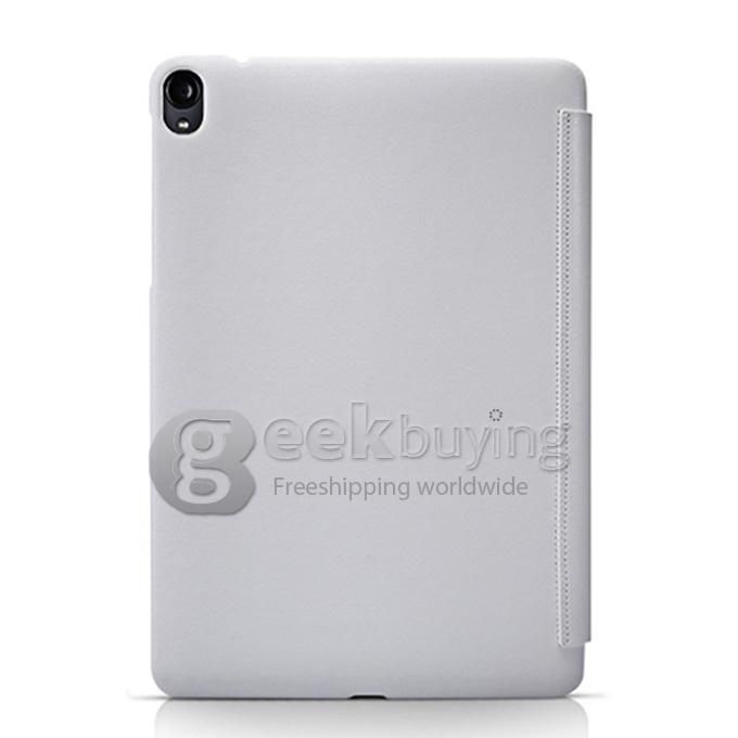 NILLKIN Sparkle Polycarbonate Flip Stand Leather Case for Google HTC Nexus 9 Tablet PC - White