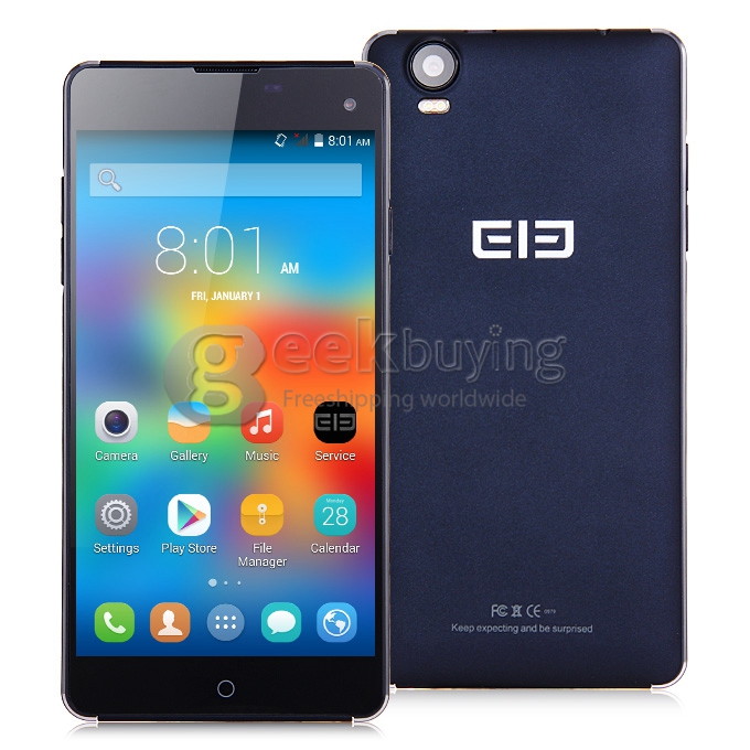 Elephone G7 5.5 Inch 1280*720 MTK6592M Octa Core 1.4GHz Smartphone Android 4.4 1GB 8GB 13.0MP 8.0MP IPS HD Screen-Black