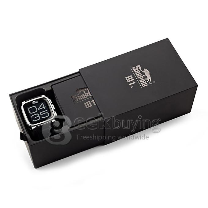 Snopow W1 Smart Watch Phone Bluetooth Watch IP68 1.6 inch 3.0MP Camera SIM Card Anti-lost Pedometer - Black