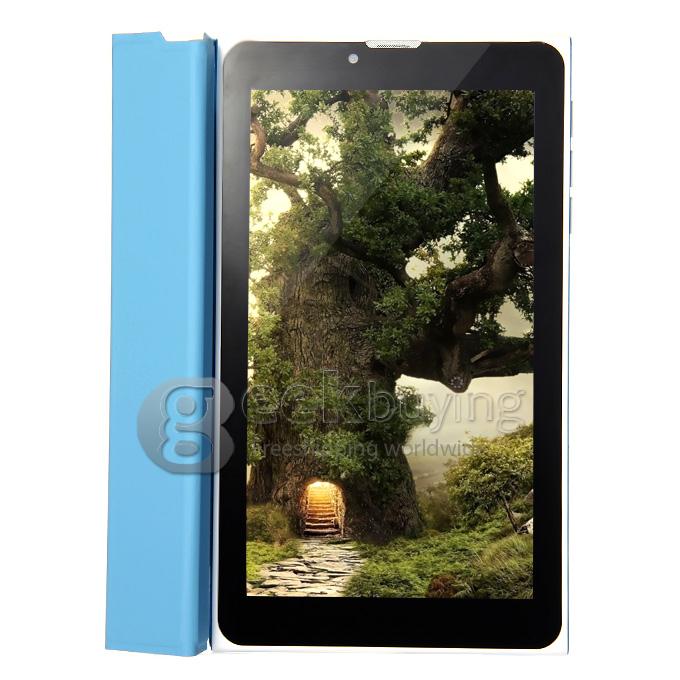 F733-3G 7 Inch 3G Phone Call Tablet PC Android 4.2 MTK6572 1024*600 Pixels Capacitive Screen BT - Blue