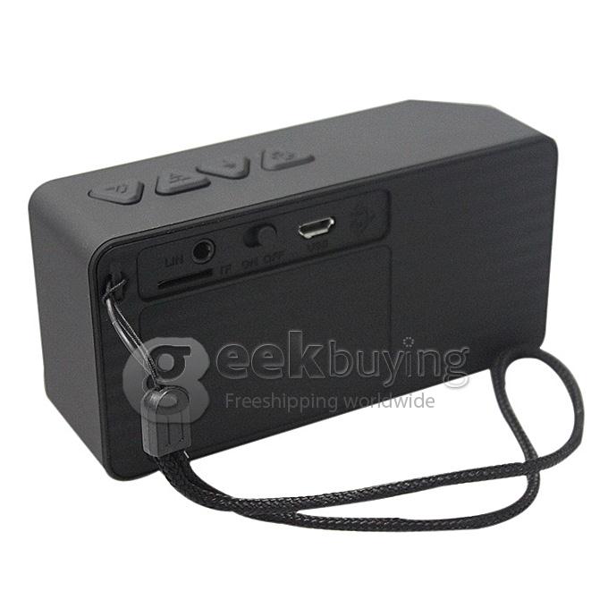 Mini X3 Bluetooth Wireless Speaker Handsfree TF FM Radio Built in Mic Subwoofer with Detachable Battery - Black