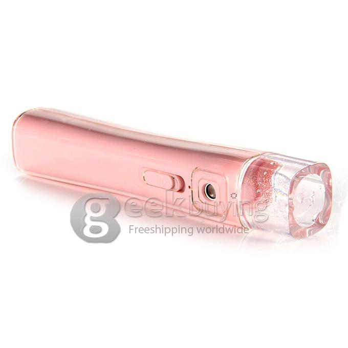 MI Nano Skin Portable Humidifier Mini Facial Sprayer Replenishment Beauty Instrument + Power Bnak - Pink