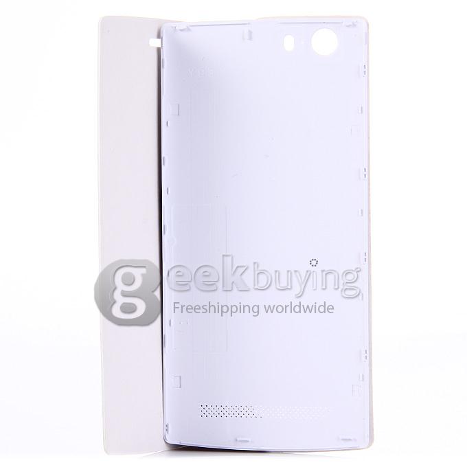 Original High Quality Protective PU Leather Hard Flip Cover Shell for MLAIS M9 Smartphone - White