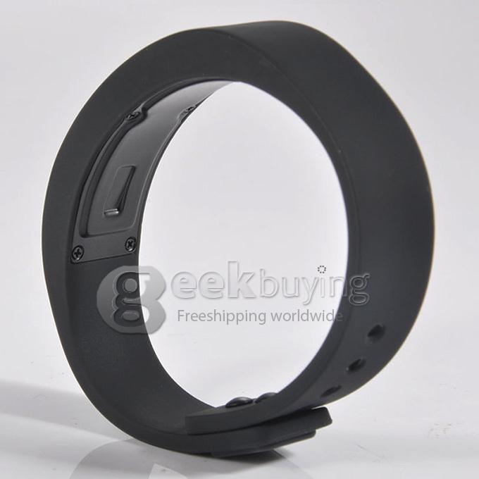 IP67 DK402 Bluetooth 4.0 Smart Sport Bracelet Wrist Band Pedometer Sleep Monitor Calorie for iOS Android - Black