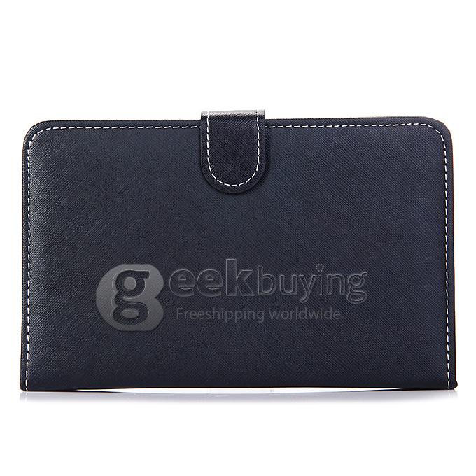 Universal Leather Keyboard Holster Case for 7 Inch Tablet PC - Black