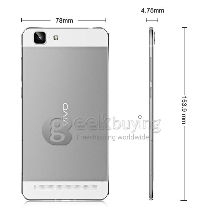 Vivo X5 Max 5.5inch Android Phone IPS FHD Qualcomm 1.5GHz Octa-core Smartphone Android 4.4 2GB+16GB 13.0MP 4G-LTE-White