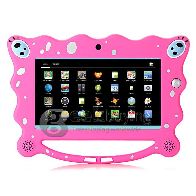 7C08 7 Inch A23 Android 4.4 Tablet PC 8G ROM Children's Tablet(can be controlled by the parents) Dual Cameras - Pink