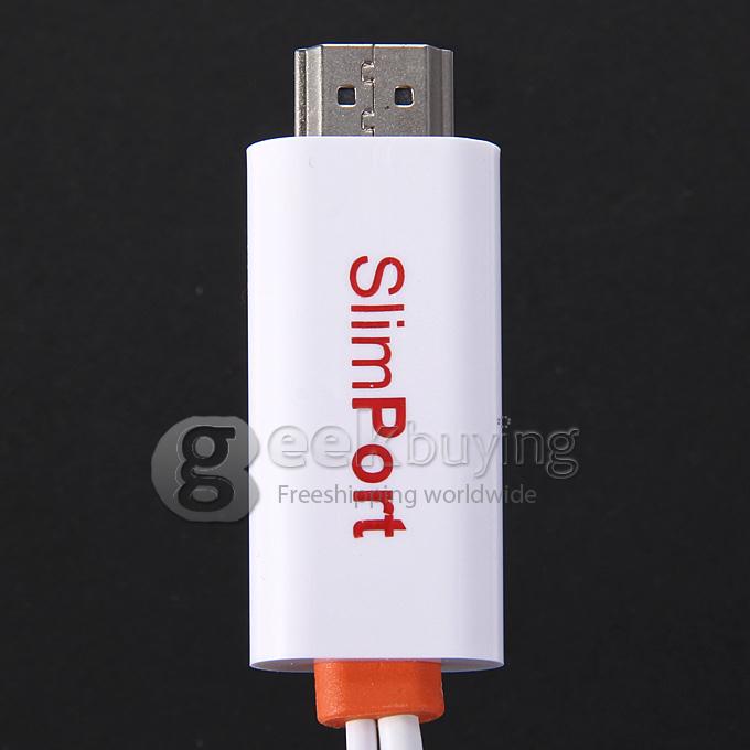 2M SlimPort to HDMI Adapter MyDP Cable for Google Nexus 4 5 7/ LG G2 G3 GPad 8.3 -White