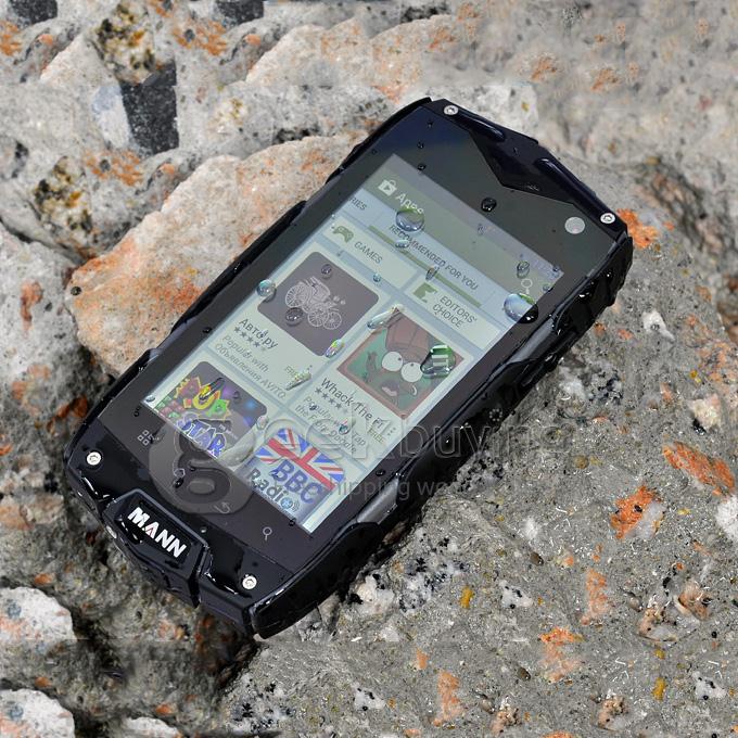 MANN ZUG 3 4.0inch IP68 Waterproof Rugged Phone Snapdragon MSM8212 Quad Core 1.2GHz Android 4.3 Smartphone 1GB - Black