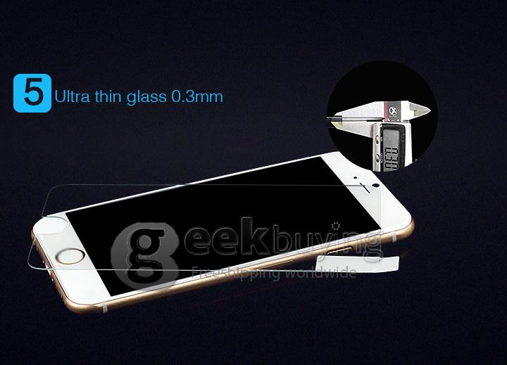 Toughened Glass 0.33mm Screen Protector Film Cover Arc Edge for HUAWEI Mate 7 with Individual Package