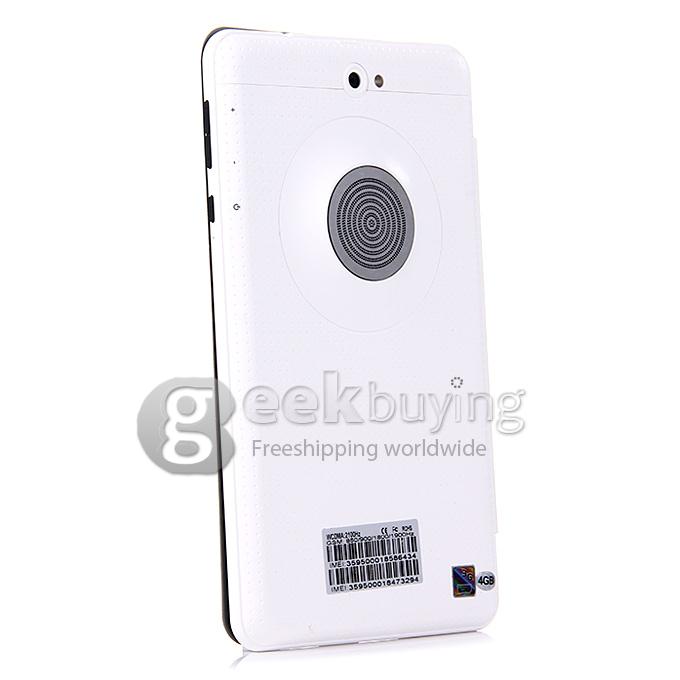 F729-6 3G Phone Call 7 Inch Tablet PC Android 4.2 MTK6572 1024*600 Pixels Capacitive Screen BT - White