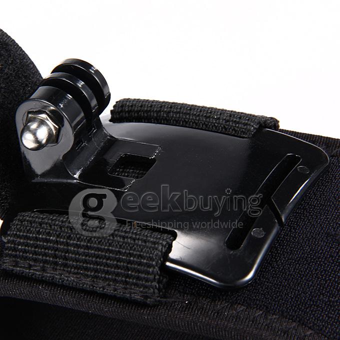 Wrist Band Mount Strap for Gopro Hero3 Sj4000 Camera - Black