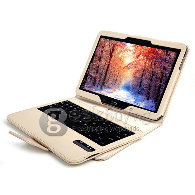 Removable Magnet Wireless Bluetooth Keyboard Stand Case Cover For 10.1