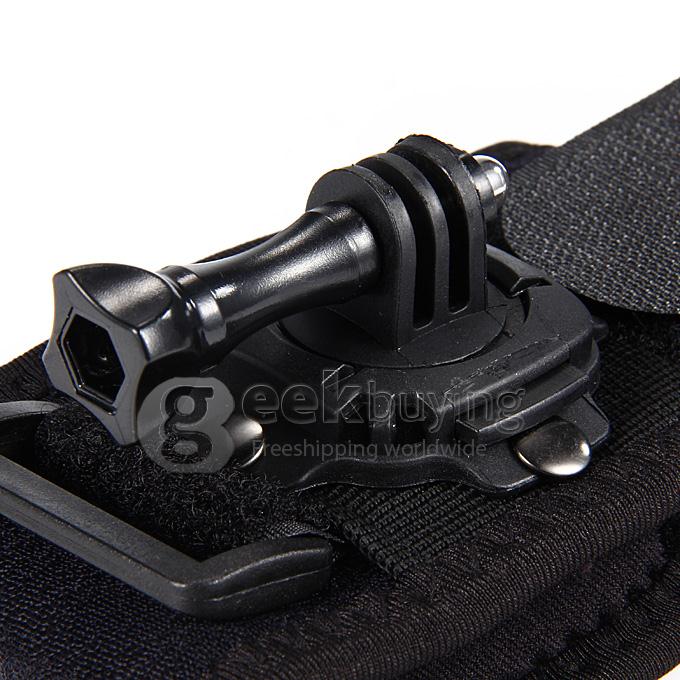 GoPro Sj4000 Accessorie 360 Degree Rotation Arm Wrist Band With Screw for Gopro Hero3+/2/3 Camera - Black