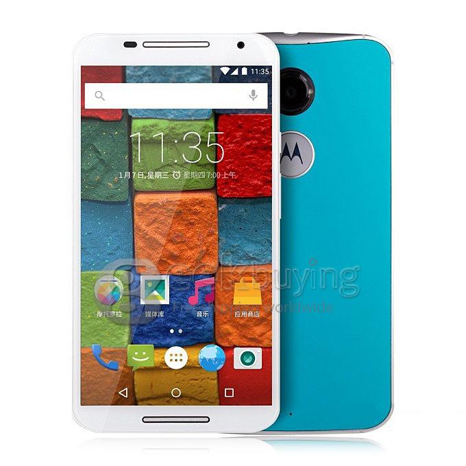Motorola Moto X 4G LTE Android 5.0 5.2 Inch AMOLED FHD Smartphone 2GB 16GB Snapdragon 801 2.5GHz 13.0MP - Blue
