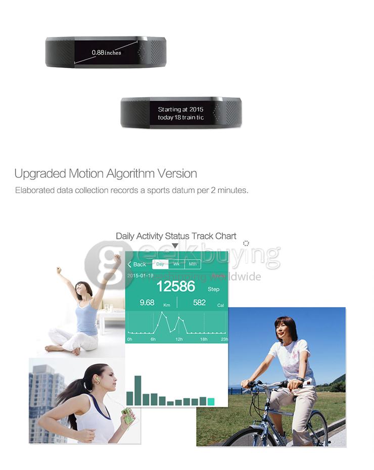 Vidonn X6 Bluetooth 4.0 Smartband IP65 0.88