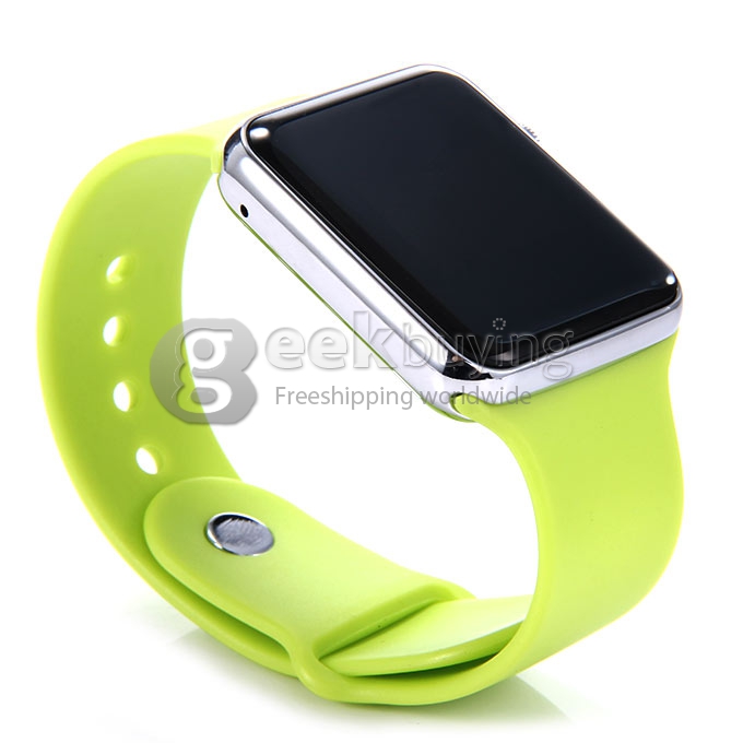 D Watch Bluetooth 3.0 Smart Wrist Watch Find Phone SMS SYNC Remote Camera Pedometer Sleep Monitor - Green