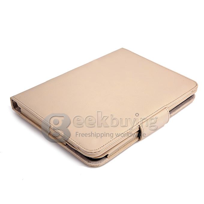 Removable Magnet Wireless Bluetooth Keyboard Stand Case Cover For 10.1