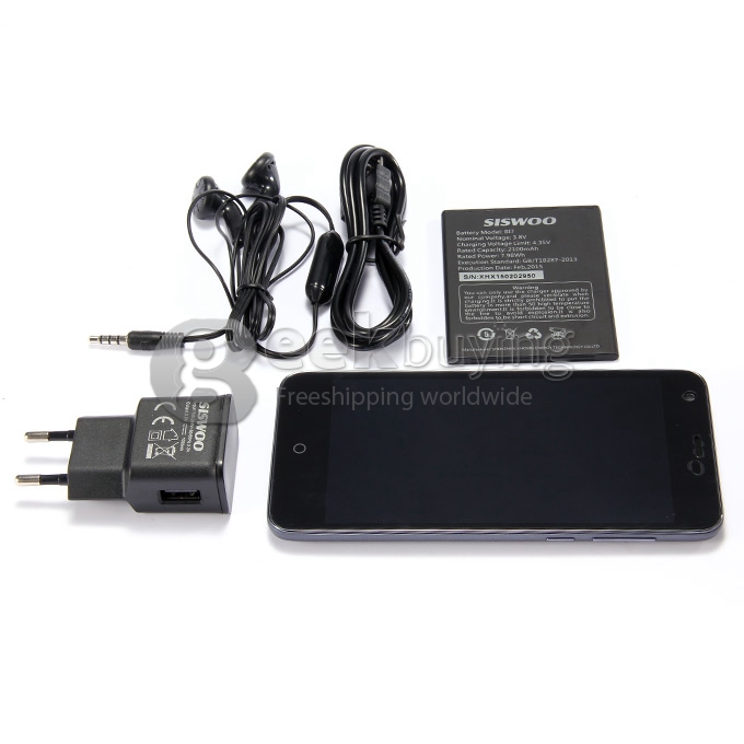 SISWOO Cooper i7 5.0 inch HD Android 5.0 Smartphone 4G FDD-LTE MTK6752 Octa Core 1.7 GHz 2GB RAM 16GB ROM 8.0MP - Black
