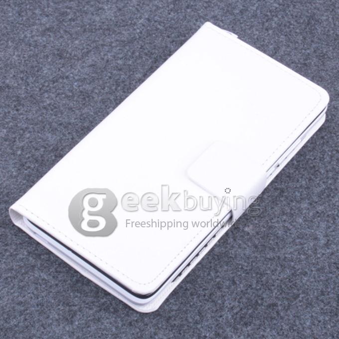 Protective PU Leather Case Hard Case Cover with for Elephone P6000 / Elephone P6000 Pro - White