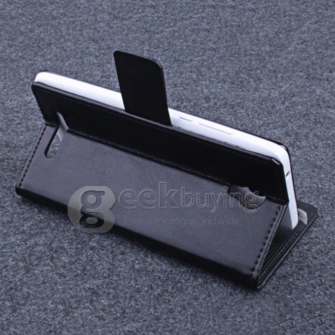 Protective PU Leather Case Hard Case Cover with for Elephone P6000 / Elephone P6000 Pro - Black