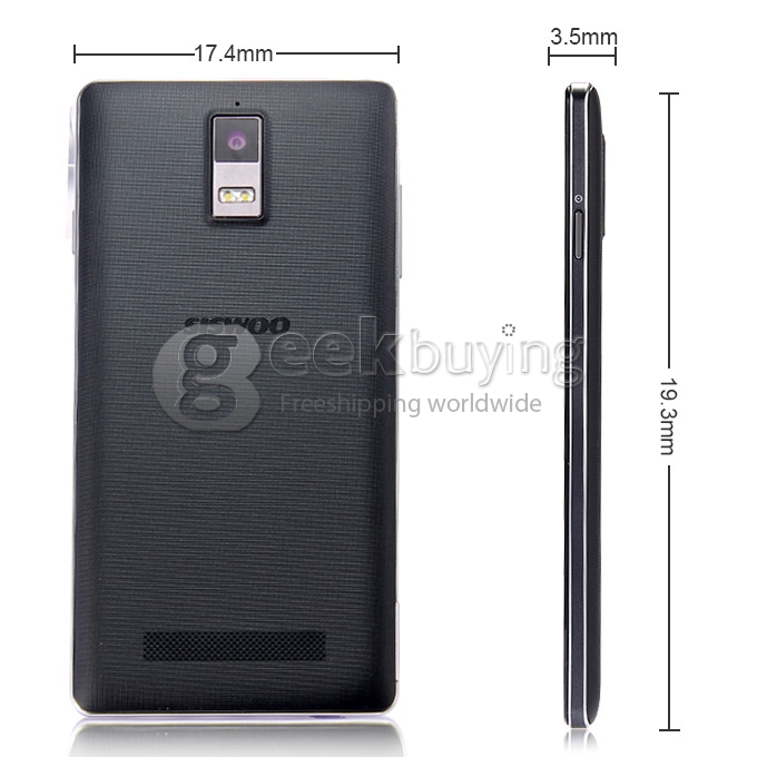 SISWOO Monster R8 5.5inch FHD 3GB+32GB Android 4.4 Phone MTK6595M Octa Core 2.0GHz 1920*1080P 13.0MP Smartphone - Black