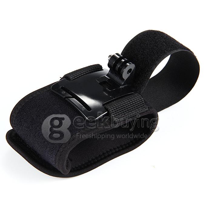 Wrist Band Mount Strap for Gopro Hero3 Sj4000 Camera - Black