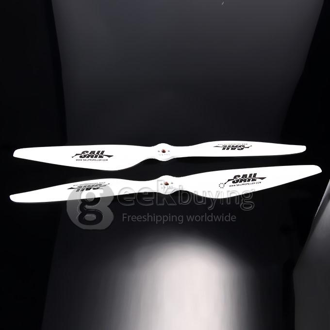 The MultiStar White Edition Multirotor Propeller 14x4.8 Multi-rotor Wood Props (CW CCW)