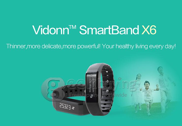 Vidonn X6 Bluetooth 4.0 Smartband IP65 0.88