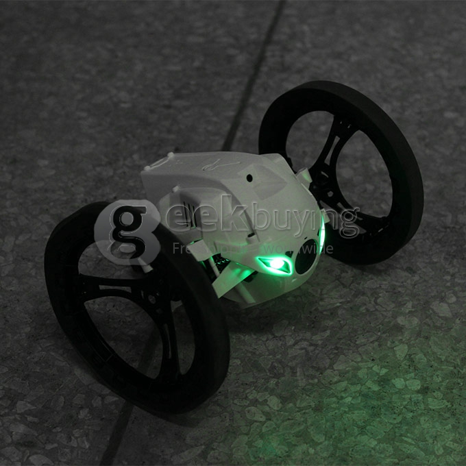 Super Cool Bounce Car BeastRoller Mini Drone RC Robot 2.4G 8 Channels Mini Drone Jump 80cm - White