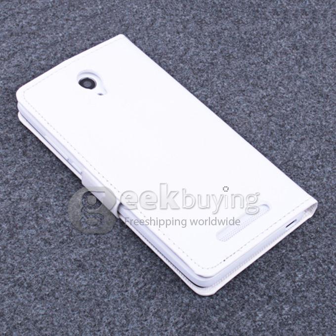 Protective PU Leather Case Hard Case Cover with for Elephone P6000 / Elephone P6000 Pro - White
