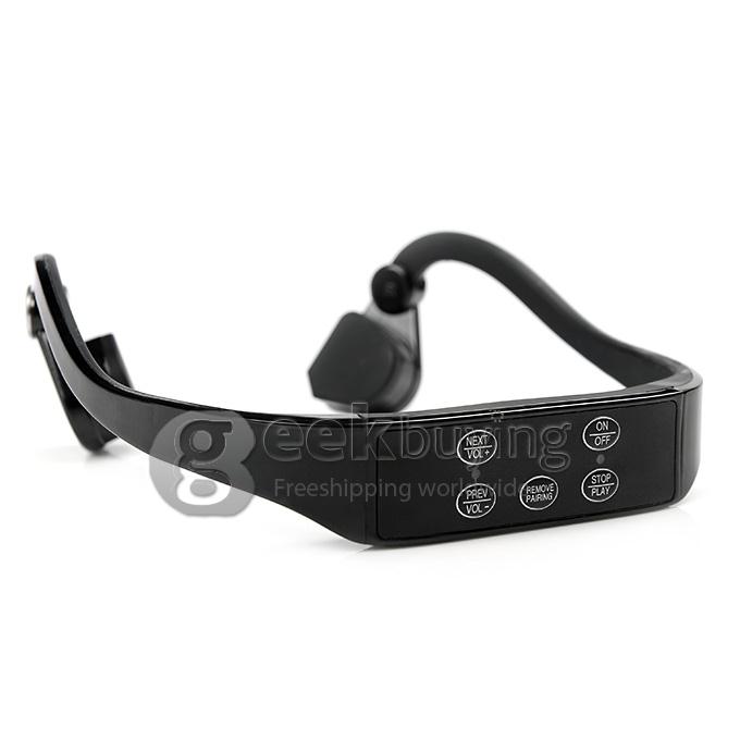 Bone Conduction Sports Wireless Bluetooth Headphone Headset Handsfree with Mic - Black
