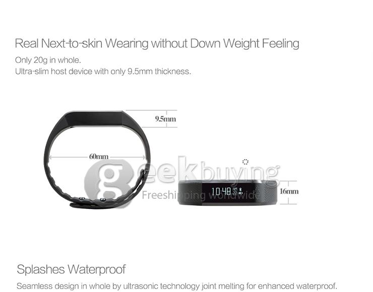 Vidonn X6 Bluetooth 4.0 Smartband IP65 0.88