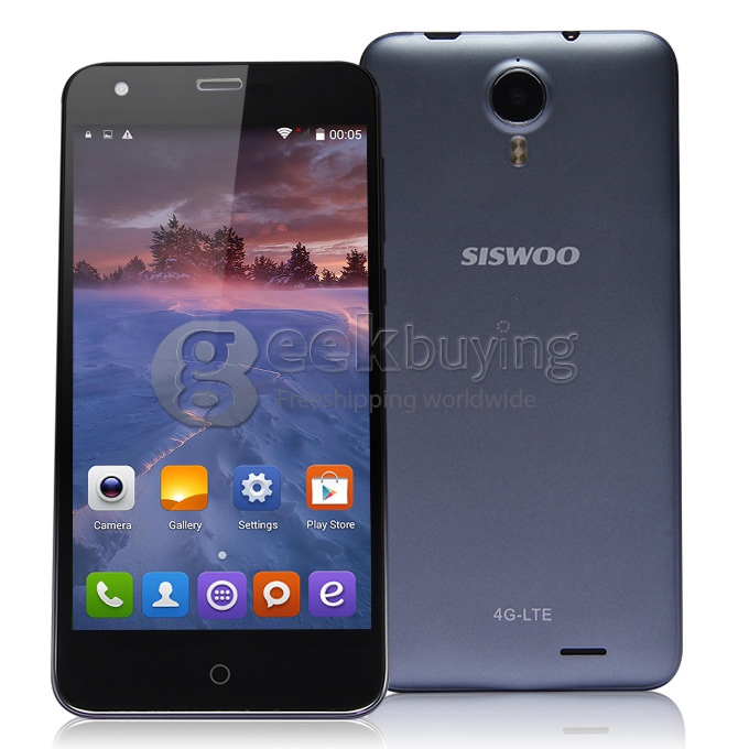SISWOO Cooper i7 5.0 inch HD Android 5.0 Smartphone 4G FDD-LTE MTK6752 Octa Core 1.7 GHz 2GB RAM 16GB ROM 8.0MP - Black